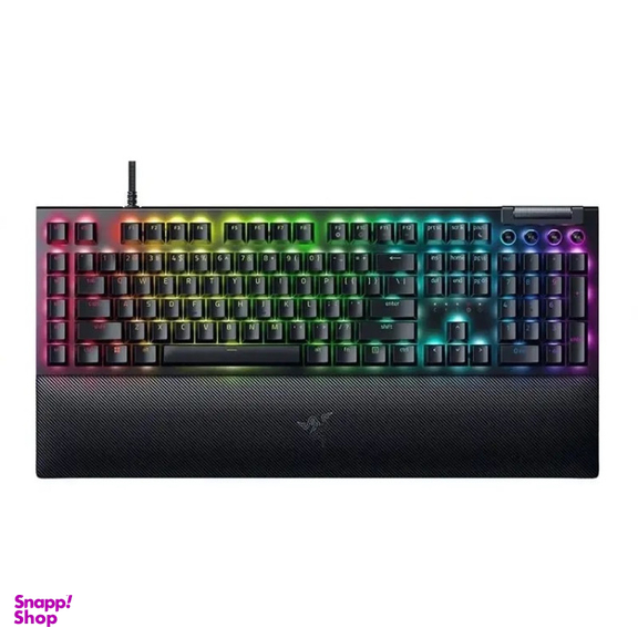 کیبورد باسیم مخصوص بازی ریزر مدل Blackwidow V4 Green Switch
