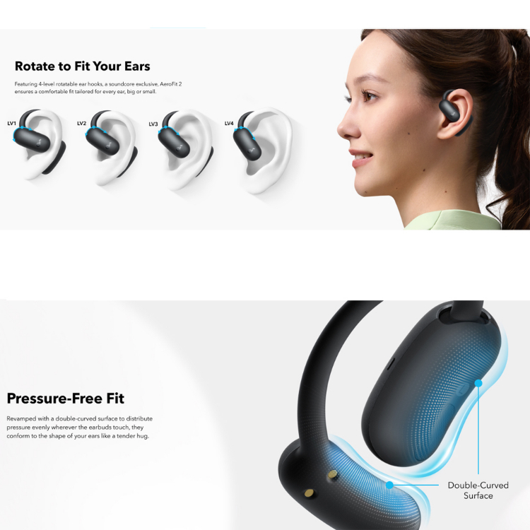 هدفون بی سیم انکر مدل Soundcore AeroFit 2