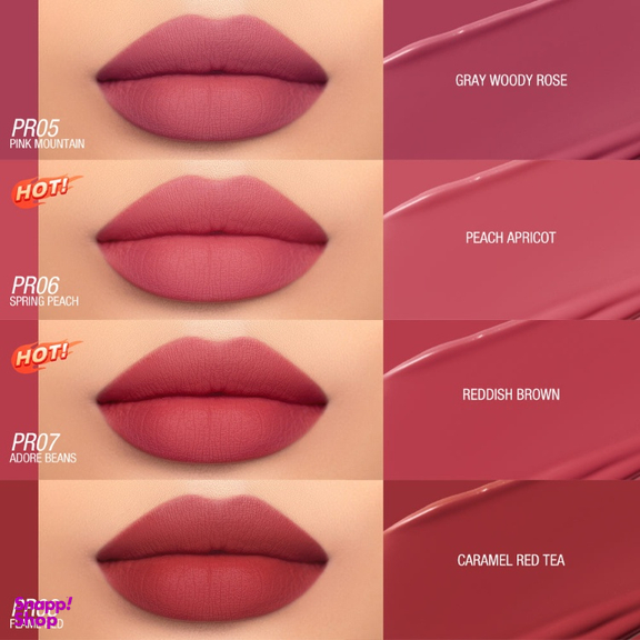 رژ لب مایع او تو او رنگ PR05 Pink Mountain