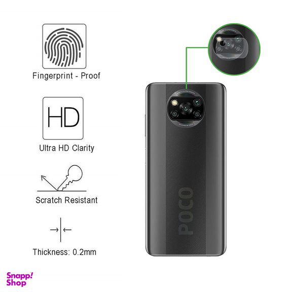 محافظ لنز دوربین تراستکتور مدل CLP مناسب گوشی موبایل شیائومی Poco X3 NFC