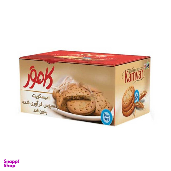 بیسکویت با سبوس فرآوری شده کامور وزن 220 گرم