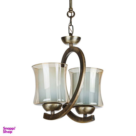 چراغ آویز دو شعله چشمه نور کد B2655/2