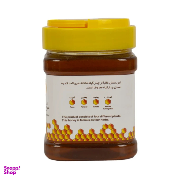 عسل چهار گیاه مخصوص ممتاز خوانسار وزن 500 گرم