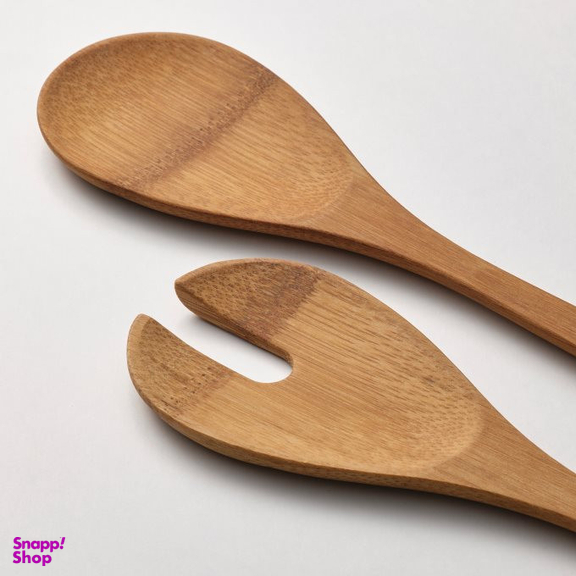 قاشق و چنگال سرو سالاد ایکیا مدل GRONSAKER