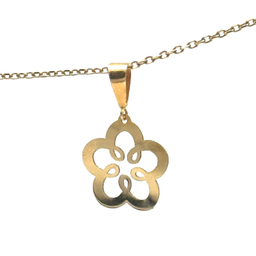 نیم ست طلا 18 عیار زنانه حسام گالری مدل گل کد S13