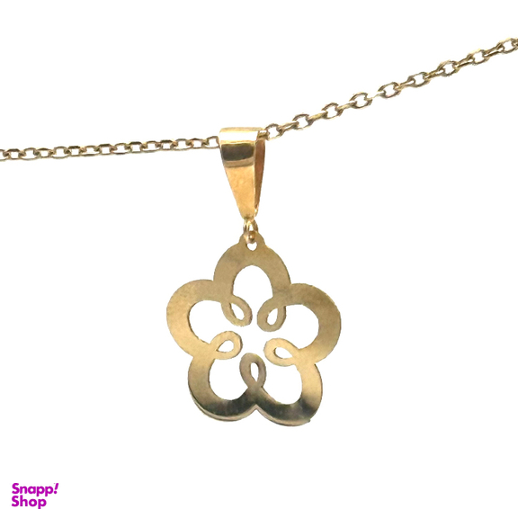 نیم ست طلا 18 عیار زنانه حسام گالری مدل گل کد S13