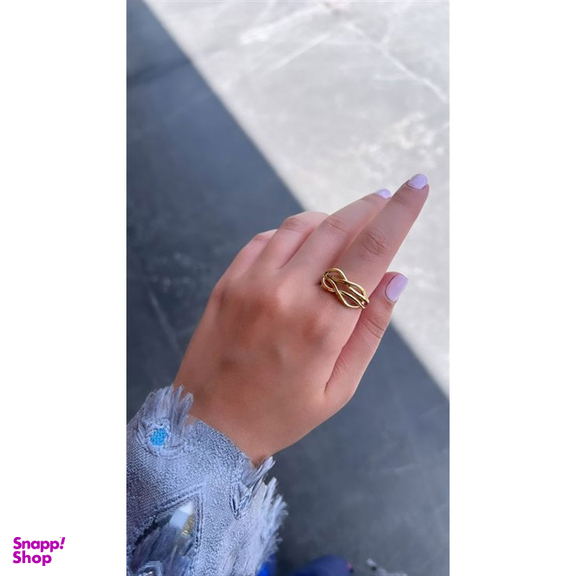 انگشتر طلا ۱۸ عیار زنانه میو گلد مدل امگا کد R737 سایز 58