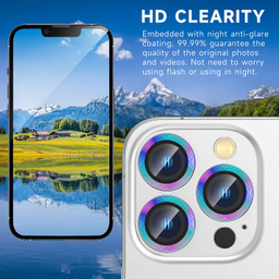 محافظ لنز دوربین اپیکوی مدل HD-ColorLenz مناسب برای گوشی موبایل اپل Iphone 14 Pro Max / 14 Pro