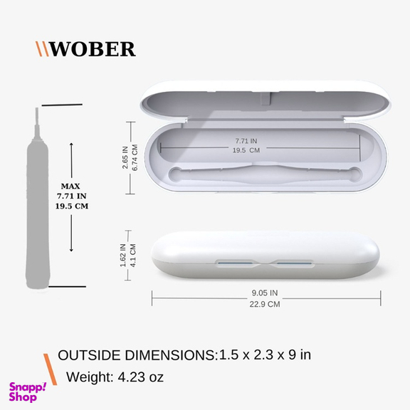 قاب مسافرتی مسواک برقی اورال بی مدل Wober New