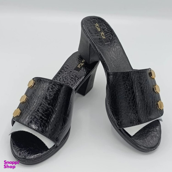 صندل زنانه کیتو تک مدل آتریسا نیم لژ رنگ مشکی