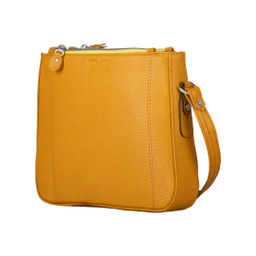 کیف دوشی چرم طبیعی زنانه آروین‌ چرم کد AR-117