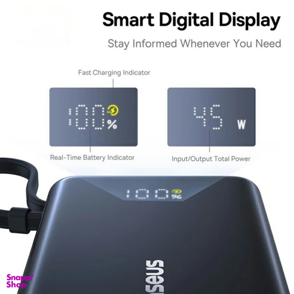 پاوربانک بیسوس مدل PicoGo 45W ظرفیت 10000 میلی آمپر ساعت