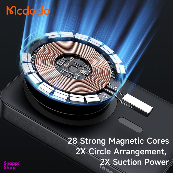 پاوربانک وایرلس مک دودو مدل MC-5931 ظرفیت 10000 میلی آمپر ساعت