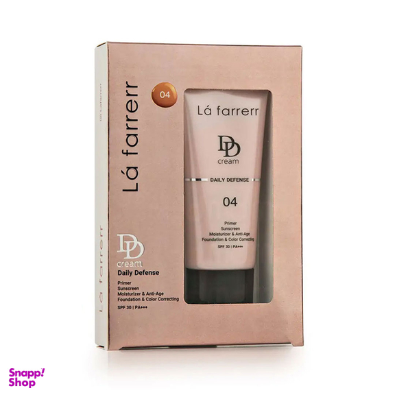 دی دی کرم رنگی لافارر SPF30 مدل 04 Natural beige مناسب انواع پوست حجم 33 میلی لیتر