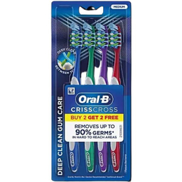 مسواک اورال بی مدل Criss Cross بسته 4 عددی