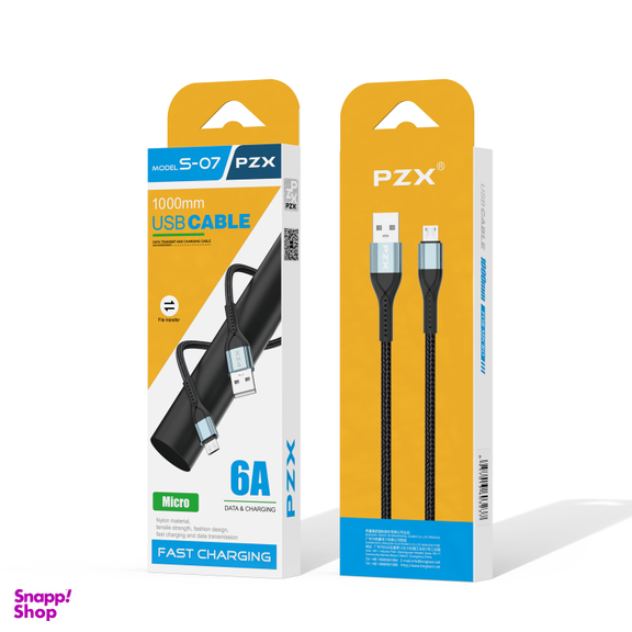 کابل تبدیل USB به Micro USB پی زد ایکس مدل S-07