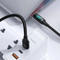 کابل 2 سر تایپ سی صفحه دار مک دودو مدل CA 1100 طول 1.2 متر