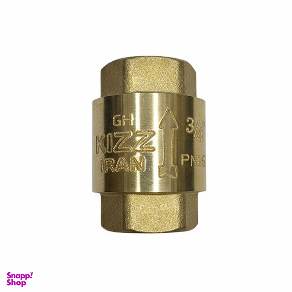 شیر یکطرفه فنری برنجی سایز 3/4 اینچ کد MT041