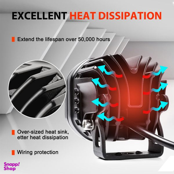 پرژکتور افرودی 40 وات خودرو مدل 4in1 بسته 2 عددی