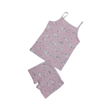 رکابی و شورت دخترانه مدل بندی کد 55002