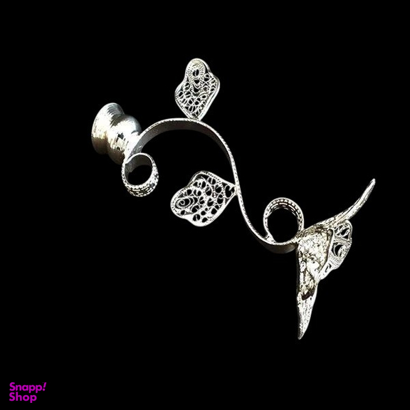 شمعدان ملیله کاری مدل گلبرک کد M-01 مجموعه 2 عددی