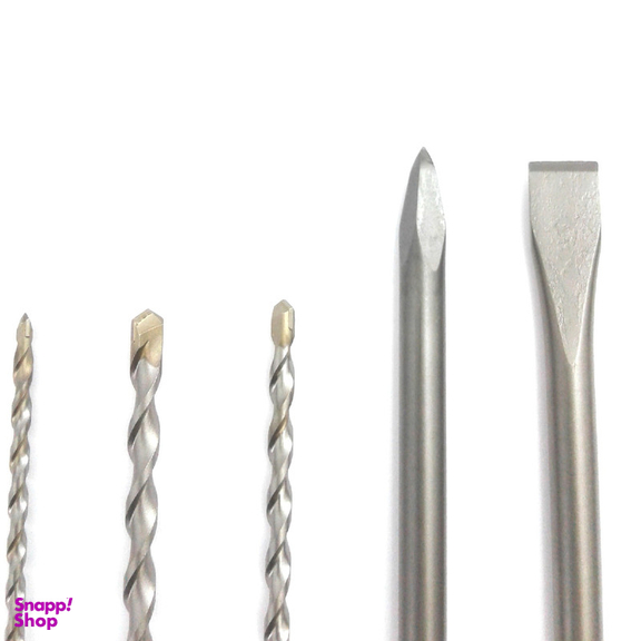 مته و قلم چهار شیار ساختمانی آ ا گ مدل SDS-PLUS مجموعه 5 عددی