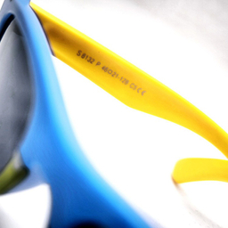 عینک آفتابی کارازا بچگانه مدل قورباغه پلاریزه کد S8132_C5 طرح شخصیت کارتونی رنگ آبی