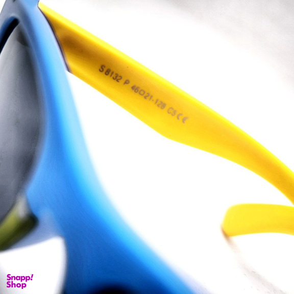 عینک آفتابی کارازا بچگانه مدل قورباغه پلاریزه کد S8132_C5 طرح شخصیت کارتونی رنگ آبی