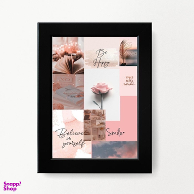 تابلو مدل مینیمال صورتی کد 0021