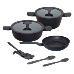 سرویس قابلمه و تابه گرانیت 9 پارچه لیدوما مدل لئو