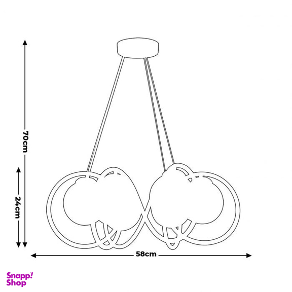 لوستر 6 شعله آرام مدل 811