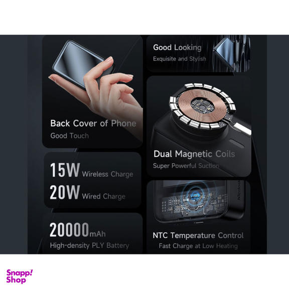 پاور بانک 20 وات مک دودو مدل MC-502 ظرفیت 20000 میلی آمپر ساعت