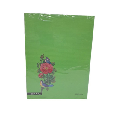 دفتر کلاسوری 100 برگ میکرو طرح گل و پرنده کد 026