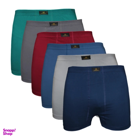 شورت پادار مردانه چیندکا مدل نخ پنبه اعلا کد 1015 مجموعه 6 عددی