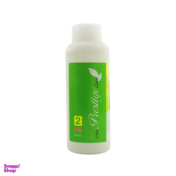 رنگ مو نیو پرستیژ کالر شماره P2 حجم 100 میلی لیتر رنگ ماسه صحرایی به همراه اکسیدان نیو پرستیژ کالر مدل 2 نه درصدی حجم 150 میلی لیتر
