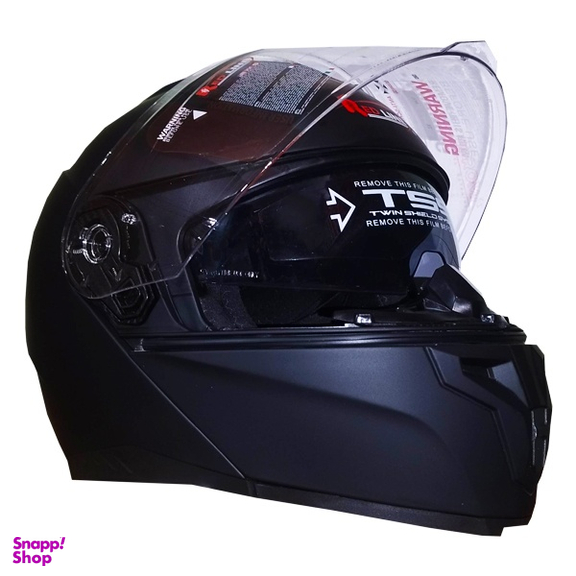 کلاه کاسکت ردلاین مدل فک متحرک عینک دار کد RE938_3