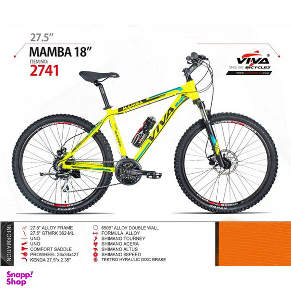 دوچرخه کوهستان ویوا مدل MAMBA سایز طوقه 27.5