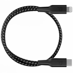کابل فست شارژ Type-C به لایتنینگ پاورولوژی مدل PCAB006BK طول 0.3 متر