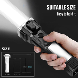 چراغ قوه دستی مدل 8 کاره led torch