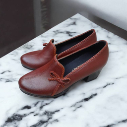 کفش رسمی زنانه کد 832 رنگ قهوه‌ای