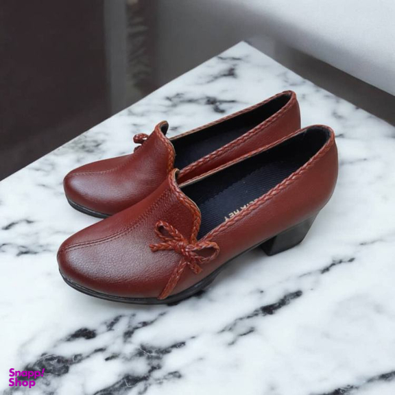 کفش رسمی زنانه کد 832 رنگ قهوهای