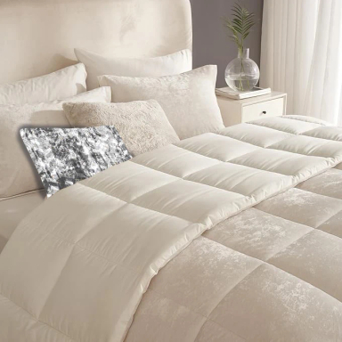 سرویس روتختی نوپه هوم مدل مخمل مینیمال کد N02 یک نفره 5 تکه به همراه روبالشی