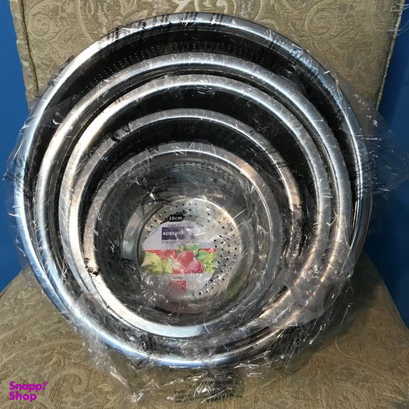 ست آبکش کرکماز مدل استیل مجموعه 5 عددی