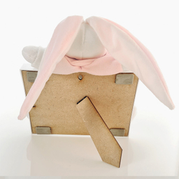 قاب عکس کودک نی نی سیس مدل خرگوش رابیت کد 13x18 PNK