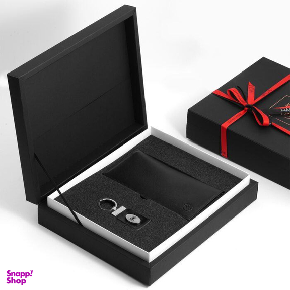 ست هدیه کیف پول و جاکلیدی مردانه حقی مدل ماه تولد کد LS20B