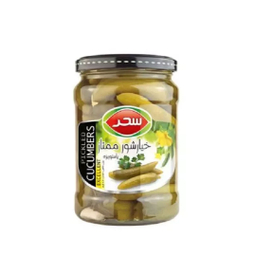 خيار شور ممتاز سحر وزن 640 گرم بسته 12 عددی