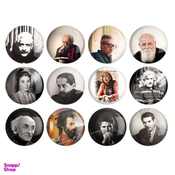 پیکسل ترمه طراحان ایده مدل نویسندگان و شاعران کد 1641 مجموعه 12 عددی