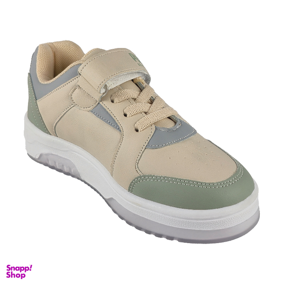 کتانی راحتی طرح PUMA کد B 1258 رنگ کرم سبز