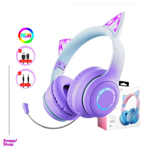 هدست بلوتوثی مدل فانتزی گربه ای کد YPSOR-STN07