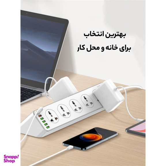 چندراهی برق الدینیو مدل SC10610 Power Strip